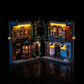 LED Lighting Compatible with Lego Sherlock Holmes Book Nook 10351 Bookshelf décor，Light Kit Compatible with Lego Book Nook 10351, NOT Included The Model Set JUST Lights