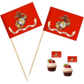 100 Pcs American Toothpick Flags, Cocktail Picks Mini Stick Cupcake Toppers Country Picks Party Decoration Celebration Cocktail Food Bar Cake Flags ﻿