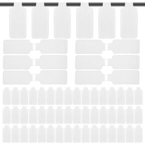 60 PCS Self-Adhesive Cable Labels, Paste Wire Labels Nylon Writable Cord Nylon Label Writable Cord Tags Waterproof Wire Tags for Electronics, Office, Computers Management