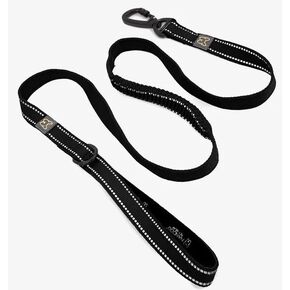 Anti-Push Sport Dog Leash with Neoprene Handle (Pink, Medium)