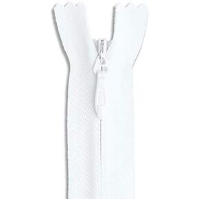Invisible Nylon Bridal/Gown Zipper 30" White Zip for Sewing Craft