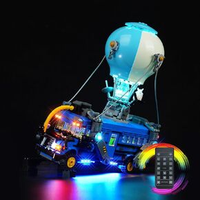 LED Light Kit for Fortnite Battle Bus – Compatible with Lego 77073, RC Upgrade Version – Lights Only, No Model Included