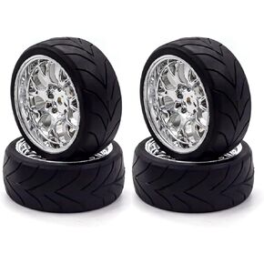 RC Drift Tires RC Racing Car Tires 4pcs Replacements for 1/10 HSP94123 94122 D5 yokomo RC Drift Car,rc Drift car Tires