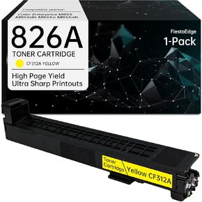 826A CF312A Yellow Toner Cartridge Replacement for HP 826A CF312A for Color Enterprise M855 M855dn M855x M855xh Printer Toner - 1 Pack CF312A Yellow