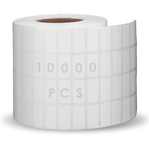 10000 Pcs Diamond Art Stickers, Diamond Art Labels Storage Containers-Sticker Sheets, Blank Name Number Labels, White Rectangle Self-Adhesive Writable Beads Stickers for 5D DIY Diamond Art