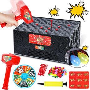 LovesTown Whack a Balloon Game, Balloon Popping Game Blast Box for Kids Family Party Supplies