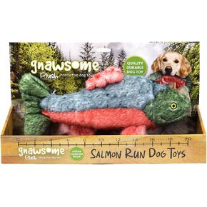 Gnawsome 1pk Assorted Plush Durable Salmon Toy