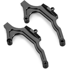 2Pcs DR10 Rear Body Mount Braces for 1/10 2WD RC Race Car DR10 Upgrades Parts (Black)