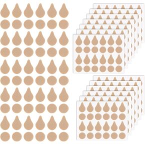 312 Pcs Earring Support Patches, Waterproof Ear Lobe Support Patches with 2 Different Shapes Lightweight Earlobe Supports Patch for Earrings for Long Time Wearing