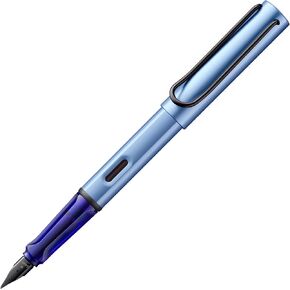 LAMY AL-star aquatic - Fountain Pen with ergonomic grip & polished steel nib in size EF - lightweight aluminum body - including LAMY T 10 blue cartridge - Right-Handed
