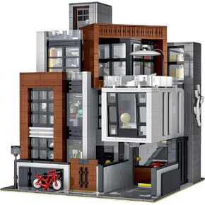 General Jim's Modern Cubist Villa Modular City Building Blocks MOC Bricks Set | Compatible with Lego City Sets and Other Major Brands