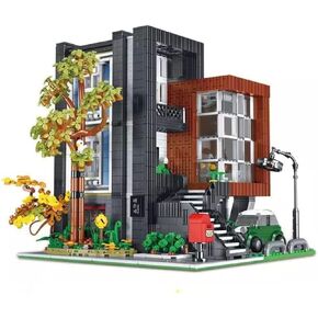 General Jim's Modular Building Blocks City or Restaurant Themed Bricks Sets (Contemporary City Set) for Teens and Adults