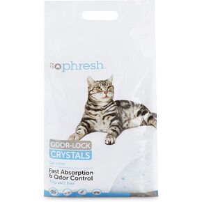 So Phresh Scoopable Odor-Lock Clumping Micro Crystal Cat Litter in Blue Silica 8 lbs.