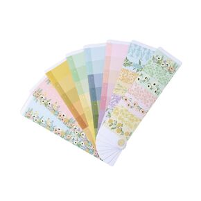 Erin Condren Washi Tape Fan, Hexagon Washi Sticker Strips Booklet, Washi Tape Sticker Collection for Adding More Fun and Functionality to Planners, Calendars, Journals and Paper Crafts