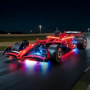 LED Lighting Compatible with Lego Ferrari SF-24 F1 Car, Light Kit Compatible with Lego 42207, NOT Included The Model Set - JUST Lights（RC Version）
