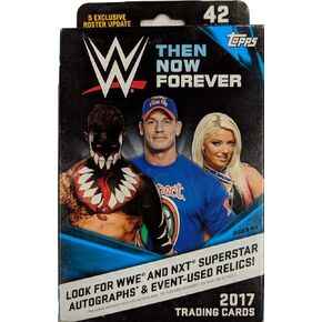 2017 Topps WWE ثم الآن Forever Hanger Box | يضم John Cena Tribute ، دانييل برايان ، المزيد! ، متعدد الألوان