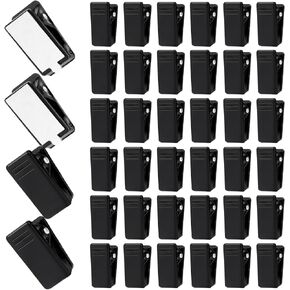40Pcs Self-Adhesive Wall Clips, Wall Clips for Hanging, Tapestry Sticky Spring Hangers for Photo, Poster Hanging and Office Decoration(Black)