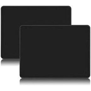 Pad with Anti-Fray Stitching, Waterproof Surface & Non-Slip Rubber Base – for Gaming, Office, and Home Use (Black)