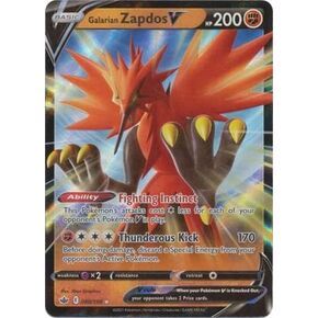Galarian Zapdos V - 080/198 - Ultra Rare - Sword & Shield - Chilling Reign