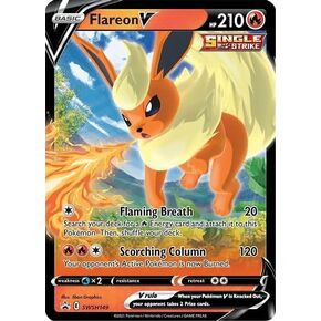 Pokemon – Flareon V - SWSH149 - Sword & Shield – Black Star Promo Card - Holo Foil Card