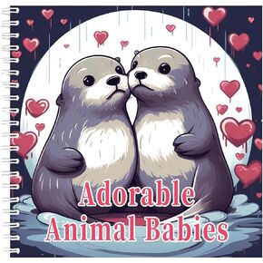 Animals and Flowers Adult Coloring Book, Spiral Bound Coloring Books for Adults Relaxation, Single Sided Pages Thick Paper Mindfulness Adult Coloring Book