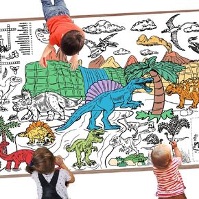 Leezead Princess Party Giant Coloring Poster, 72 x 30 Inches Large Princess Themed Coloring Poster&Table Cover Princess Activity Drawing Paper Tablecloth for Home Classroom Party Supplies Decorations