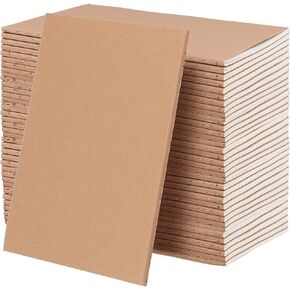 HOIGON 40 Pcs A5 Kraft Notebooks, 72 Pages Lined Blank Travel Journal Bulks, Kraft Cover Logbook for Take Notes, Make Plans, Travel Records, Writing Journal