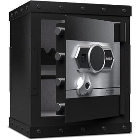 Home Safe box with Smart Alarm System and Silencing Biometric Safe, 2.7 Cubic Feet small safes for home, 16.53 X 14.17 X 20.47 Inches.