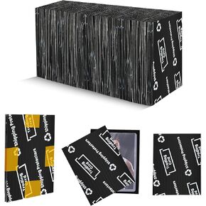 200 Pack Trading Card Shipping Protector Coolrunner 3.5" x 4.5" Plastic Card Protectors Card Mailers durable Card Savers for Trading Cards Hard Plastic Flats for Card Breakers, Black