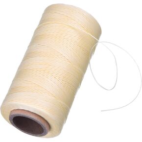 Eboot 260m 150d 1 مم من الحبل الخيط الخيط الجلدي للجلد للجلد DIY (Beige)