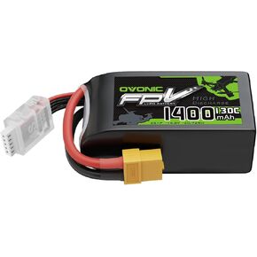 OVONIC 14.8V 130C 1400mAh 4S Lipo Battery