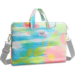 MOSISO Laptop Bag for Women,15 inch Laptop Computer Bag Compatible with MacBook, HP, Dell, Lenovo, Asus Notebook, 15.6 inch Messenger Shoulder Briefcase with Strap, Rainbow Graffiti