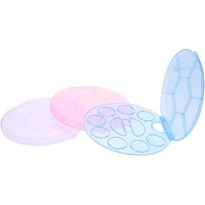 Gadpiparty 3Pcs Multi Functional Plastic Mixing Trays for Watercolor and Paint Easy to Clean Art Drawing Pallets for Professionals