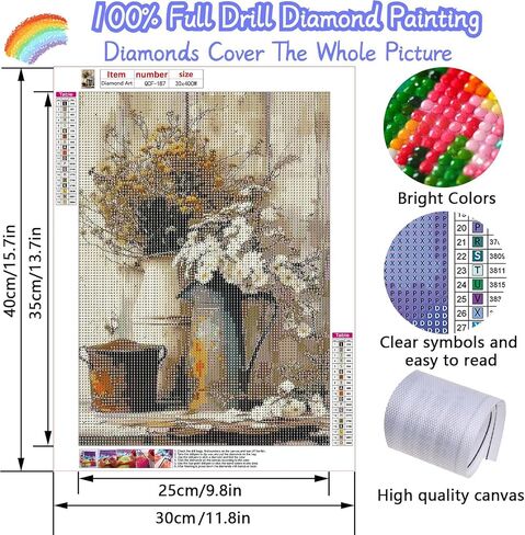 LILEIDECO Diamond Painting Kits for Adults DIY 5D Diamond Art Paint with Round Diamonds Full Drill Gem Art Yellow Flowers Kit for Home Wall Decor Gifts 12x16inch in Saudi Arabia