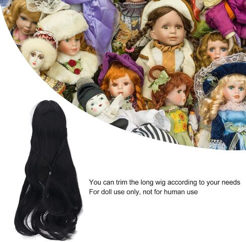 HEEPDD 1/3 BJD SD DOLL WIGS فقط ، 8-9 بوصة (من 21-24 سم) شعر مستعار طويل البشر دللي دلي in Kuwait