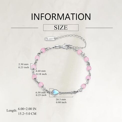Hamsters Bracelet for Women 925 Sterling Silver Two Hamsters Bracelet Agate Bracelet Jewelry Gift for Hamster Lover in Kuwait