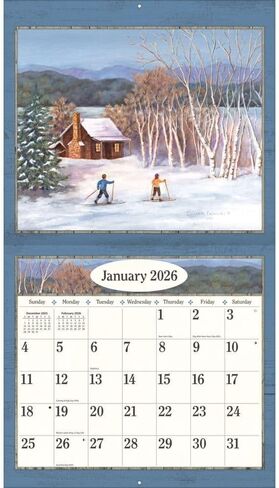Lang Companies ، Country Living 2026 Wall Calendar by Colleen Eubanks ، 13.4 '× 12' '، تقويم لمدة 12 شهرًا مع ملزمة in Saudi Arabia