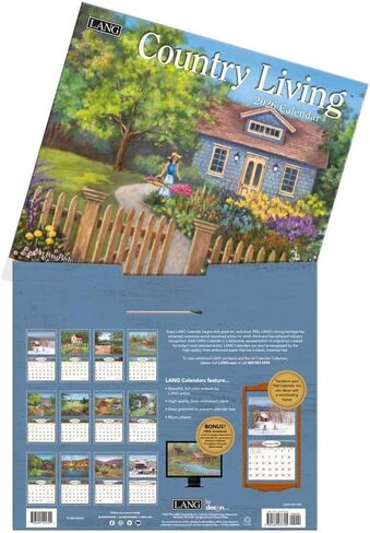 Lang Companies ، Country Living 2026 Wall Calendar by Colleen Eubanks ، 13.4 '× 12' '، تقويم لمدة 12 شهرًا مع ملزمة in Saudi Arabia