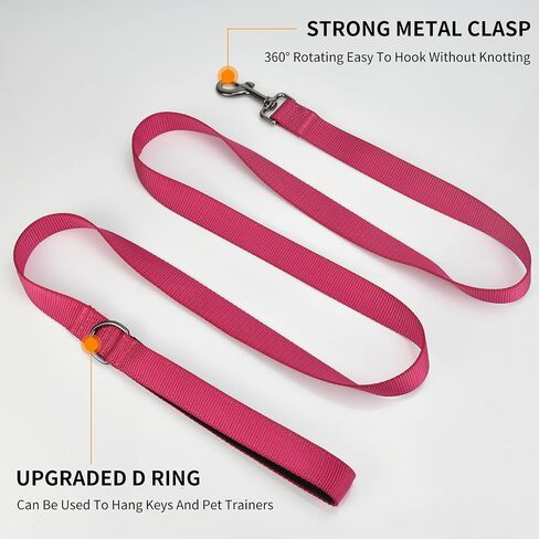 AUDWUD Soft Padded Handle Dog Leash,Relieve Hand Pressure;Portable,Strong,High Tensile Strength,Suitable for Small and Medium Sized Dog Walking Leash in Kuwait