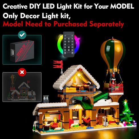 ضوء متوافق مع مكتب بريد LEGO Santa ، إكسسوارات مجموعة الإضاءة متوافقة مع LEGO 10339 ، لا توجد نماذج فقط الضوء (إصدار RC تمت ترقيته) in Saudi Arabia