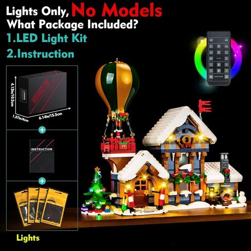 ضوء متوافق مع مكتب بريد LEGO Santa ، إكسسوارات مجموعة الإضاءة متوافقة مع LEGO 10339 ، لا توجد نماذج فقط الضوء (إصدار RC تمت ترقيته) in Saudi Arabia