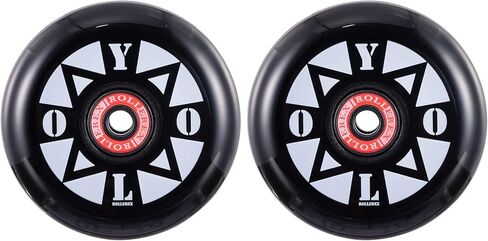 YOLO Inline Skate Wheels (2-Pack) - Use on Roller Blades, RipStiks, Luggage, Baggage or Wheelchairs (80mm) in Saudi Arabia