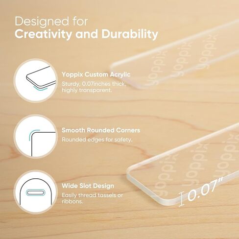 30 Pieces Acrylic Bookmark Blank (1mm)- Clear Acrylic Bookmarks with 20 Pcs Ribbon and 10 Pcs Tassels for Reading Lovers DIY Crafts Gifts, Gifts for Book Lovers, Graduation Back to School Gifts in Saudi Arabia