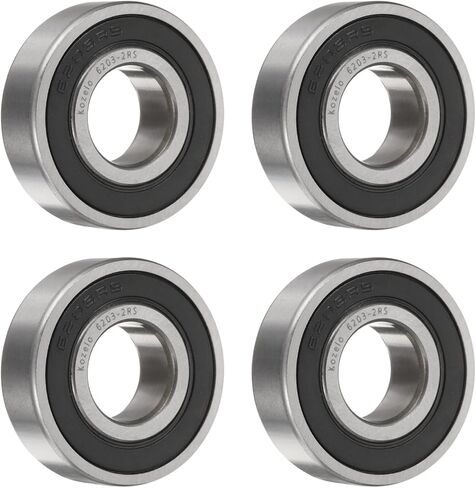 10 قطع 6003-2RS محامل كروية ذات أخدود عميق - [10 × 35 × 17 مم، أختام مطاطية مزدوجة] محمل فولاذي من الكروم للمحركات وعلب التروس للسيارات التي تعمل بالتحكم عن بعد | P6 (ABEC3) in Kuwait