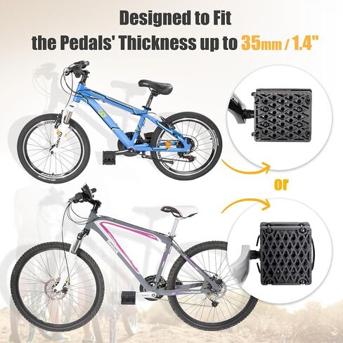 CyclingDeal 1.5-inch Pedal Blocks for Child & Adult Bicycles - One Pair - Bring The Pedals Closer to Rider - Secure & Comfortable Riding - Premium Quality in Saudi Arabia
