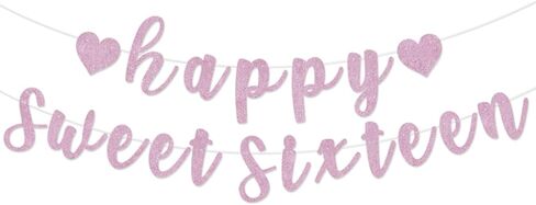 لافتة سعيدة ستة عشر ، زخارف الحفلات الحلوة المسبقة قبل 16 ، علامة الحفلات السادسة عشر لزخارف عيد الميلاد السادس عشر (شمبانيا الذهب) in Kuwait