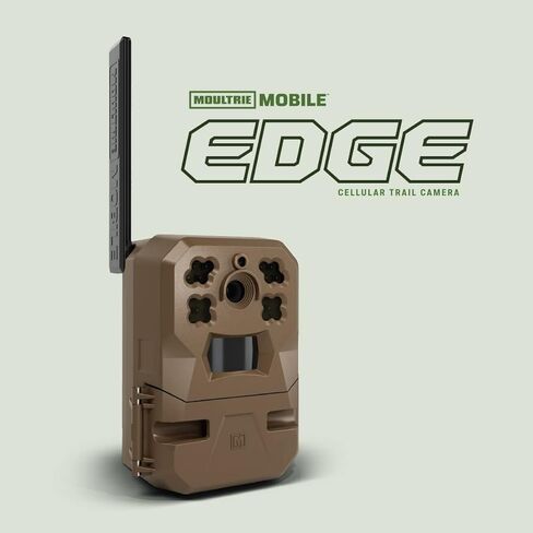 كاميرا Moultrie Mobile Edge الخلوية - 3 عبوات - اتصال تلقائي - تغطية على مستوى البلاد - فيديو بدقة 720 بكسل مع صوت - ذاكرة مدمجة - تخزين سحابي - فلاش LED منخفض التوهج 80 قدمًا in Saudi Arabia