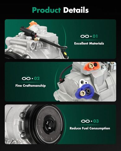 SCITOO CO 21671C ضاغط التيار المتردد لـ Ch-evrolet Express 2500 4.8L لـ GMC Savana 2500 2006-2016 لـ H-ummer H2 لـ GMC Yukon XL 1500 6.2L 2009 in Kuwait