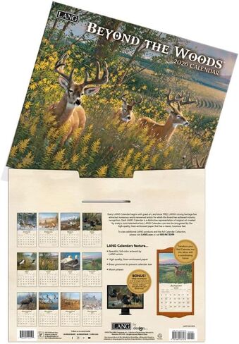 Lang Companies, Beyond the Woods 2026 Wall Calendar by Michael Sieve, 13.4'' X 12'', 12-Month Calendar with Stapled Binding in Saudi Arabia