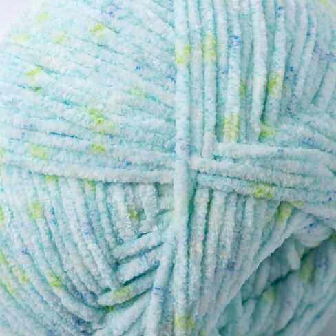 Stkny Chenille Multi Yarn بواسطة Loops & Threads - خيوط للحياكة والكروشيه والنسج والفنون والحرف - Beetle Multi ، Polyester ، 7.7 أوقية in Saudi Arabia